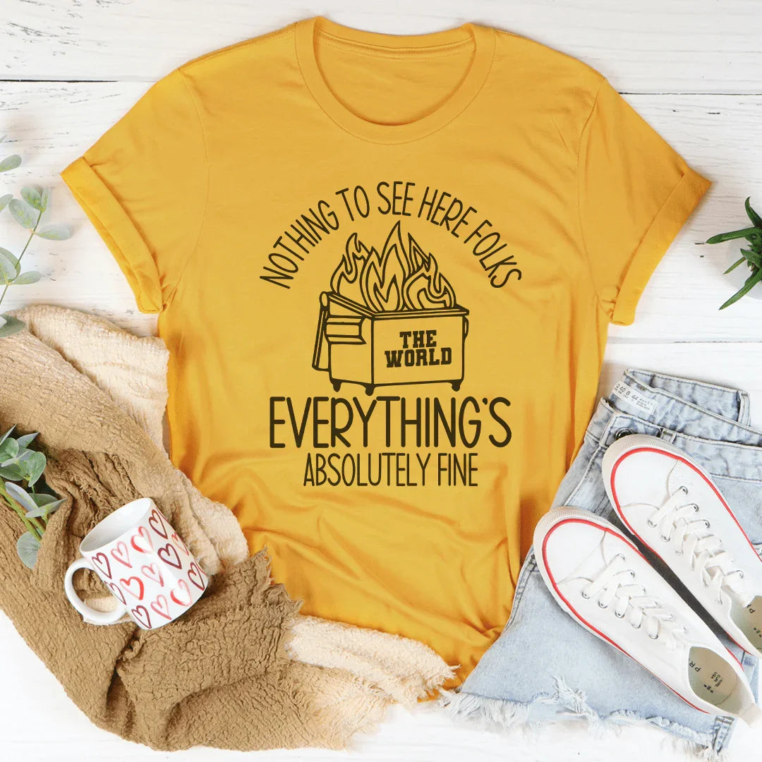 T-shirt Rien à voir ici
