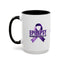 Mug de sensibilisation Nothing to Seize At - Design Ruban Violet