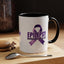 Mug de sensibilisation Nothing to Seize At - Design Ruban Violet
