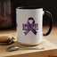 Mug de sensibilisation Nothing to Seize At - Design Ruban Violet