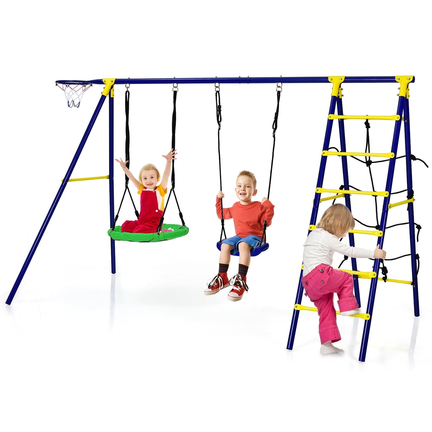 Set de Columpios para Niños 5 en 1 con Estructura en A