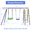 Set de Columpios para Niños 5 en 1 con Estructura en A