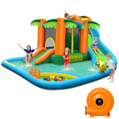 Parque Acuático Inflable 7 en 1 con Ventilador