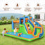 Parque Acuático Inflable Gigante 7 en 1 con Paredes de Escalada Dobles
