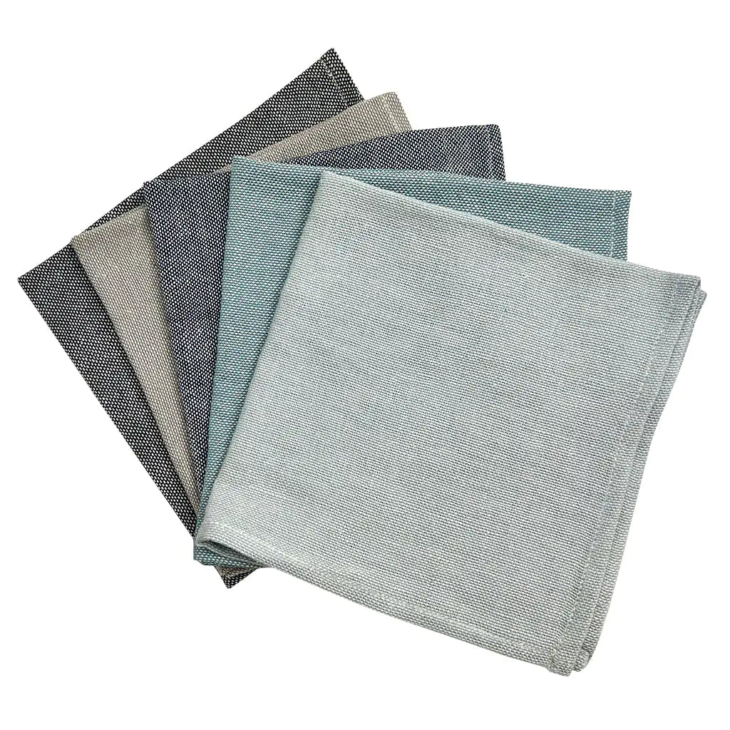 Serviettes de dîner en tissage manuel - Élégance artisanale