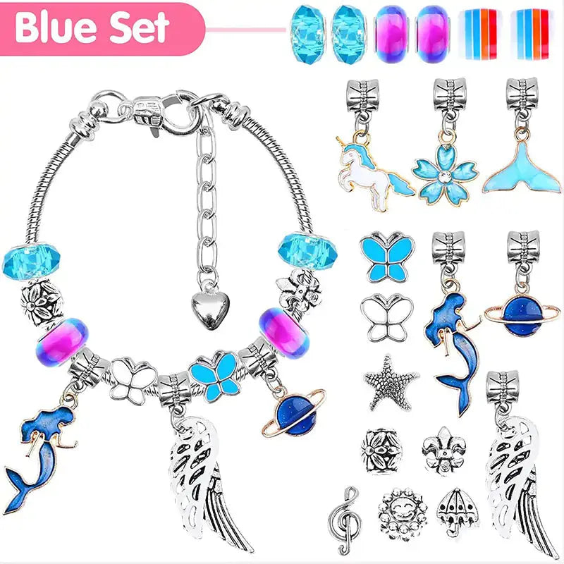 Kit de Charms de Joyería Navideña - Set DIY de 112 Piezas
