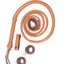 Expertly Crafted Tan Leather Bull Whip with Convenient Belt Holder – Available in 4ft to 16ft - Korvel