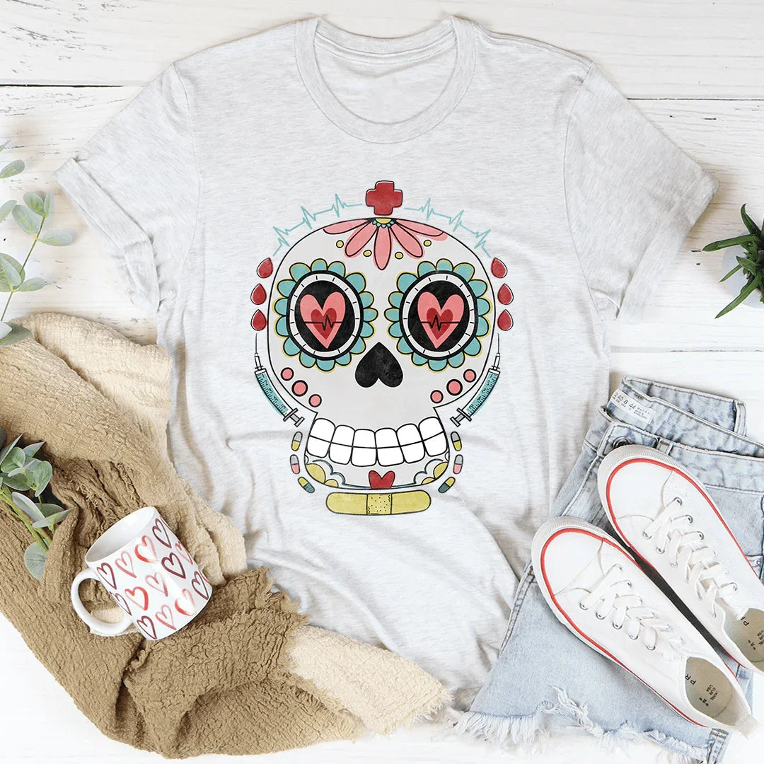 Nurse Sugar Skull Tee - Korvel