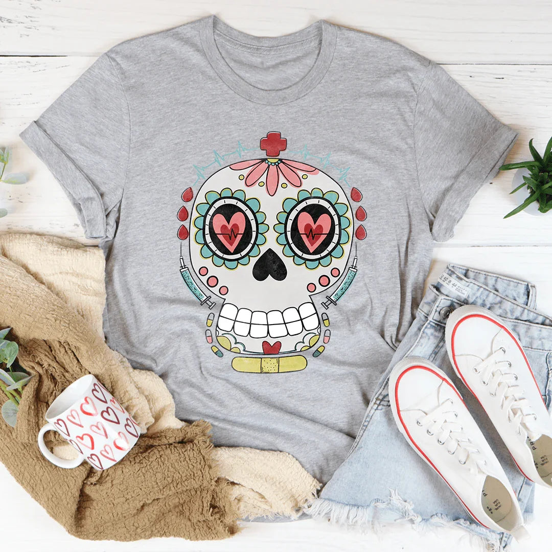 Nurse Sugar Skull Tee - Korvel