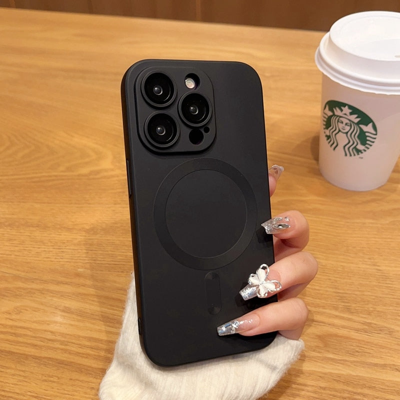 Funda Mate de Lujo para Carga Inalámbrica Magnética