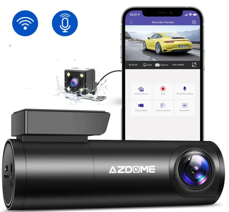 Dual Lens Pro Recorder 1296P HD