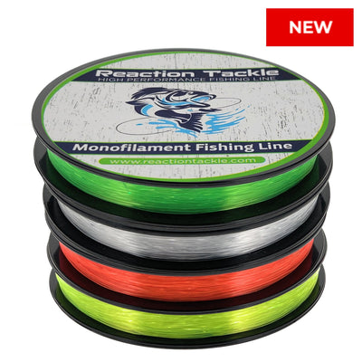 Reaction Tackle Nylon Monofilament Fishing Line 350 yard spools