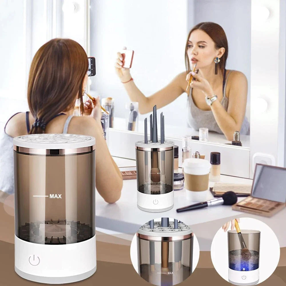 Nettoyeur et Séchoir Électrique pour Pinceaux de Maquillage
