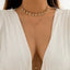 Collar Largo Ajustable de Cadena de Serpiente Plana Ingemark Kpop para Mujeres