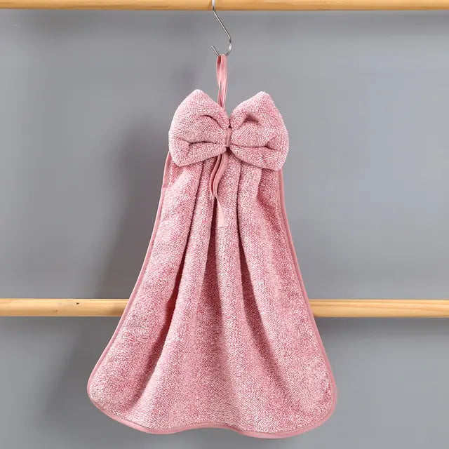 Microfiber Soft Quick Dry Bowknot Hand Towels