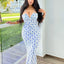 Vestido Largo Floral Elegante Hugcitar para Mujeres