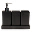 YMXYJM 4-Piece Modern Bathroom Accessories Set in Black