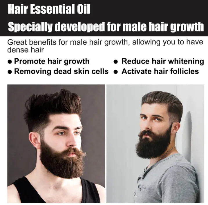Esencia para el Crecimiento del Cabello Masculino - Revitaliza y Nutre