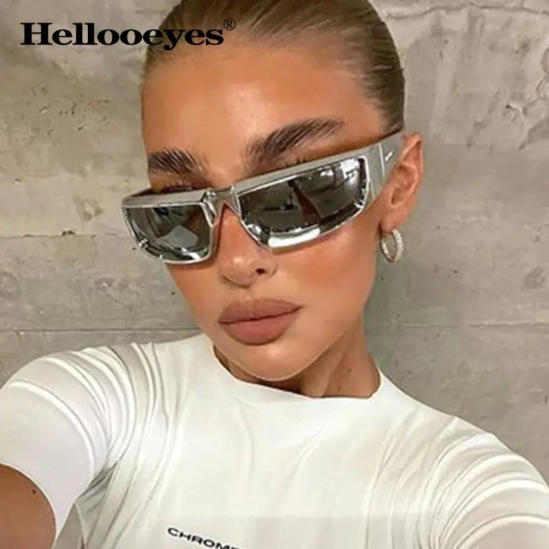 Gafas de sol Y2K Sports Punk para hombres y mujeres
