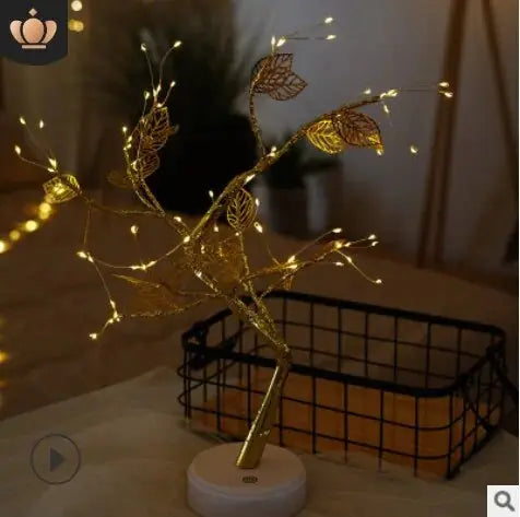 Arbre de Noël en Fil de Cuivre - Décor de Fête Élégant