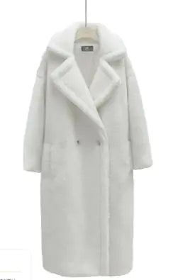 Manteau Long en Cachemire d'Agneau pour l'Hiver