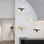 Applique murale en fer nordique en forme d'oiseau pour une décoration intérieure élégante