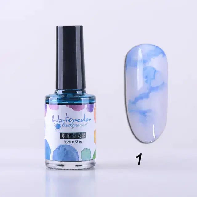 Encre à Ongles Aquarelle pour Designs Artistiques