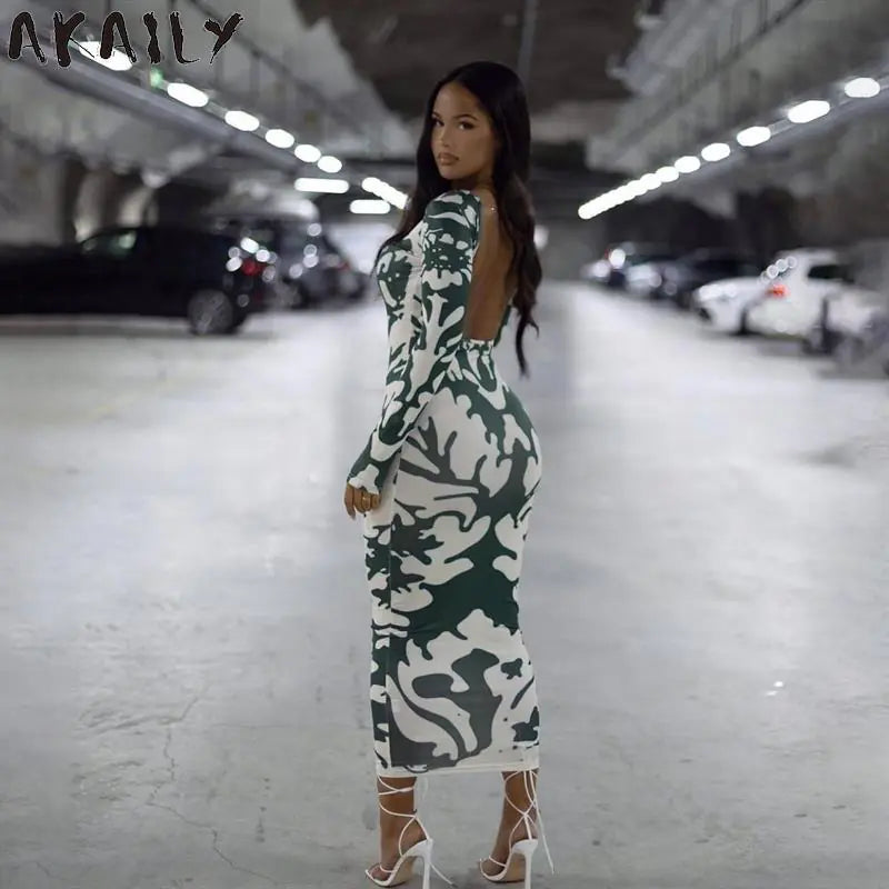 Vestido de Impresión Streetwear de Verano