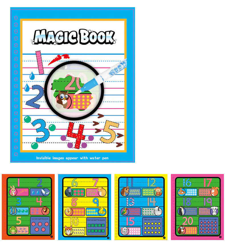 Libro de Pintura Mágica con Agua para Niños