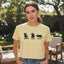 Observing Judging Resting Cat Tee | Boxy Cropped Shirt