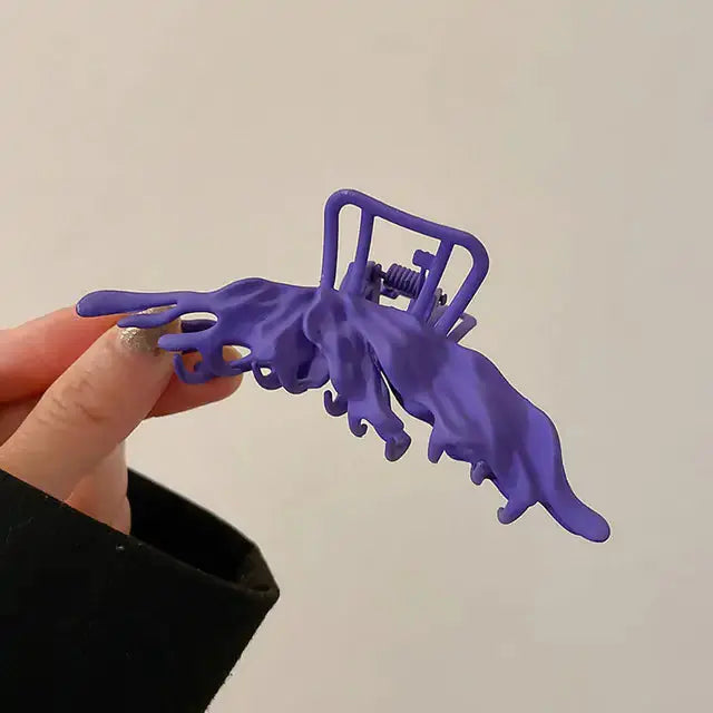 Pinza para el cabello en forma de mariposa elegante para recogidos con estilo
