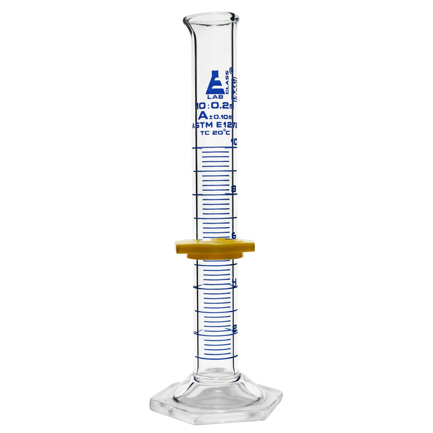 Cylindre en verre gradué de classe A, échelle unique, 10 mL