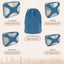 5 Set Packing Cubes - Travel Organizers with Laundry Bag - Navy Blue