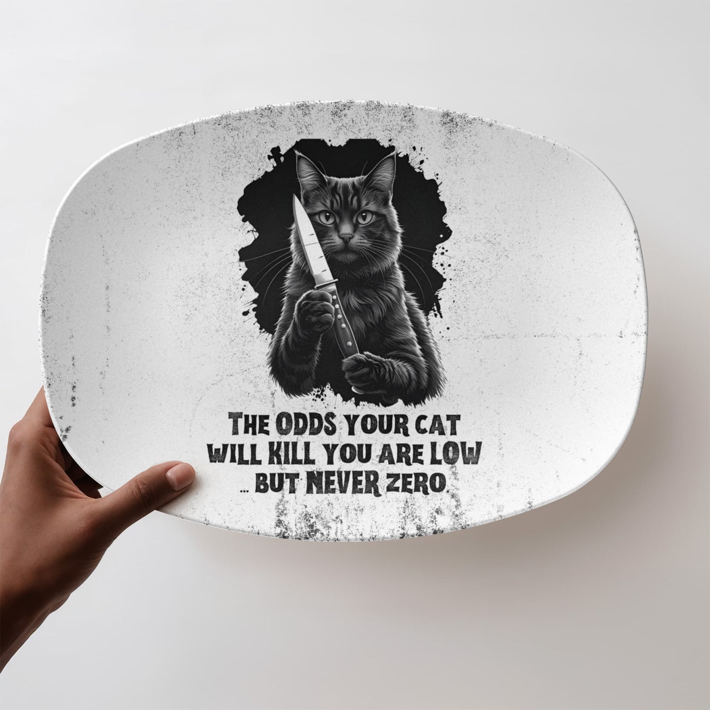Probabilidades de que tu gato mate la bandeja - Regalo único para amantes de los gatos