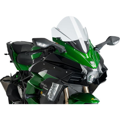 Premium Clear Racing Windshield for 2018 Kawasaki Ninja H2 SX & H2 SX SE - Korvel