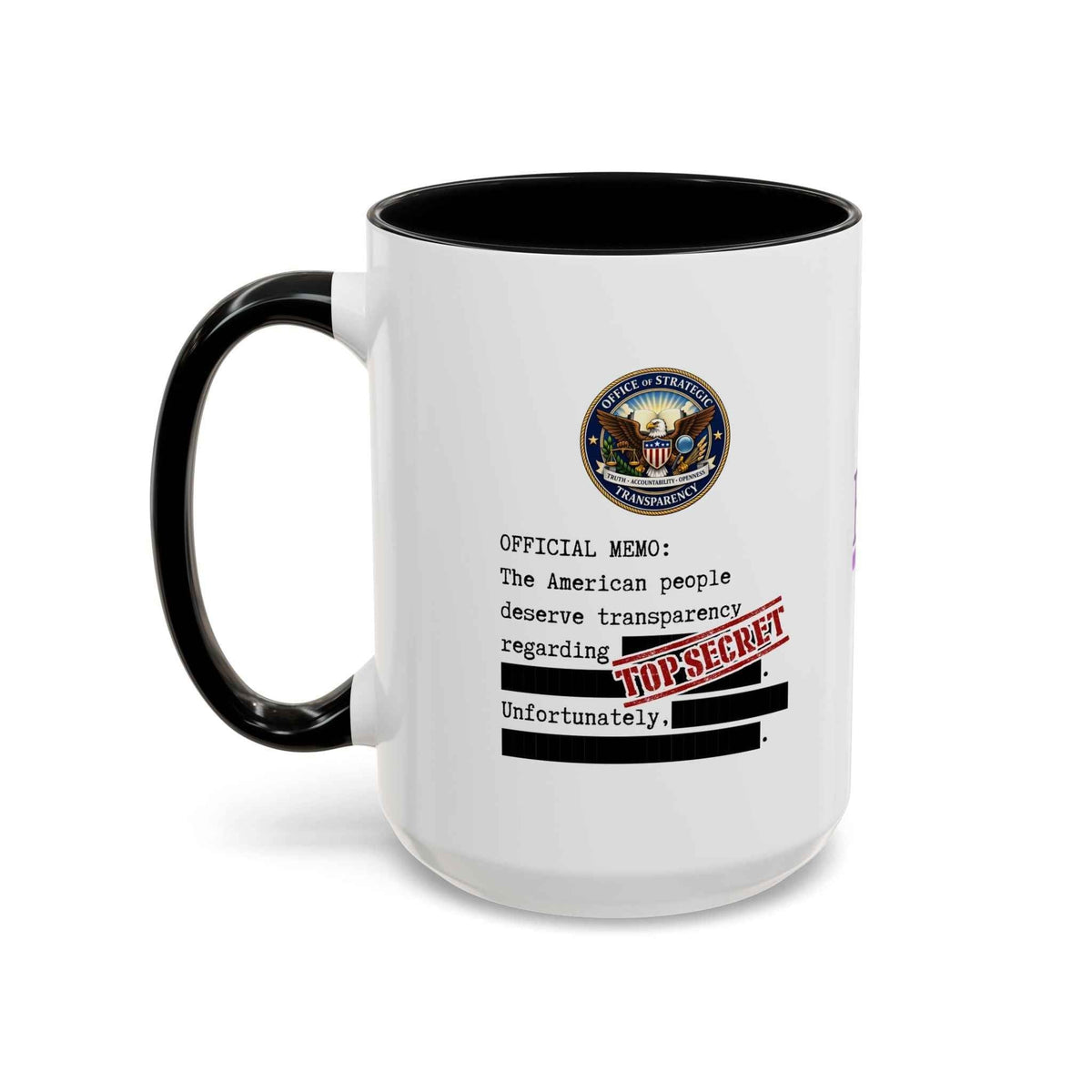Tasse à café Top Secret - Satire politique