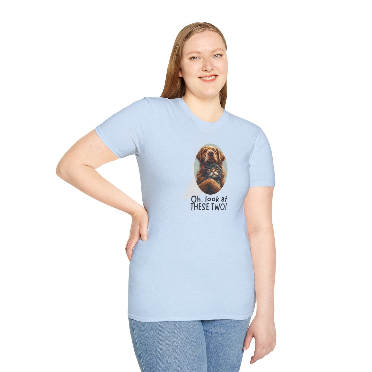 Oh Mira Esta Camiseta de Dos - Camiseta Unisex Softstyle