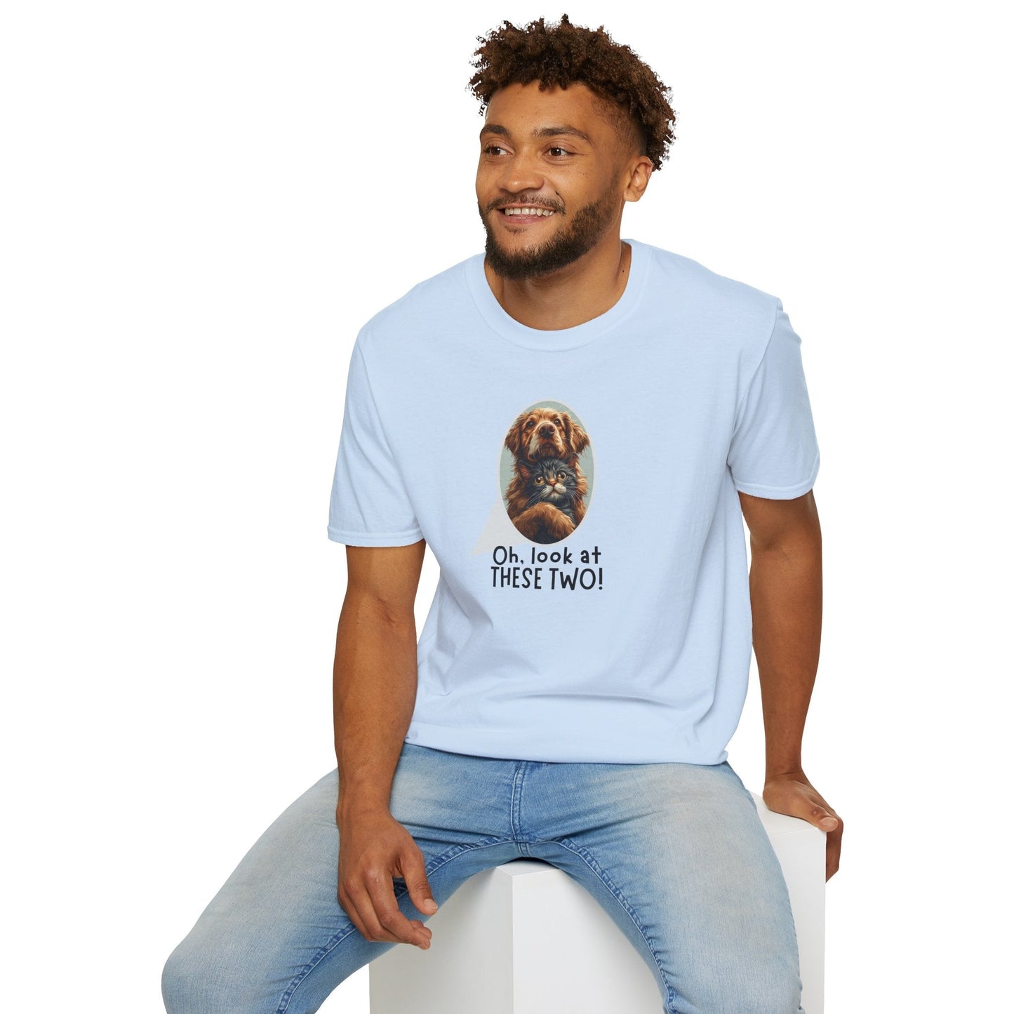 Oh Mira Esta Camiseta de Dos - Camiseta Unisex Softstyle