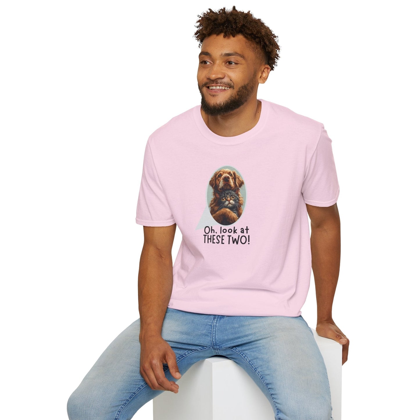 Oh Mira Esta Camiseta de Dos - Camiseta Unisex Softstyle