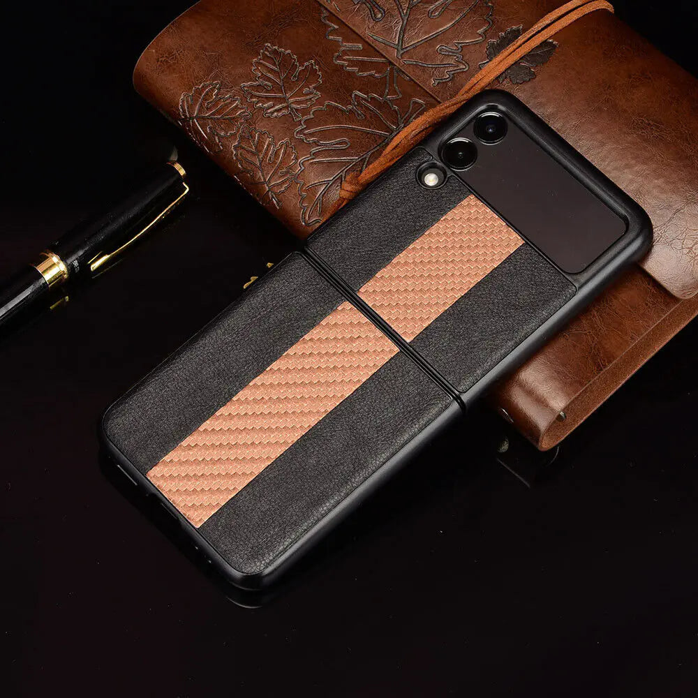 Slim Folding Leather Shockproof Case for Samsung Galaxy Z Flip 3 5G
