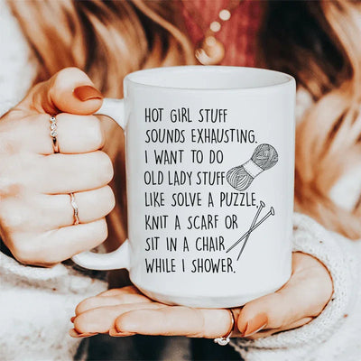 Old Lady Stuff Ceramic Mug - 15 oz