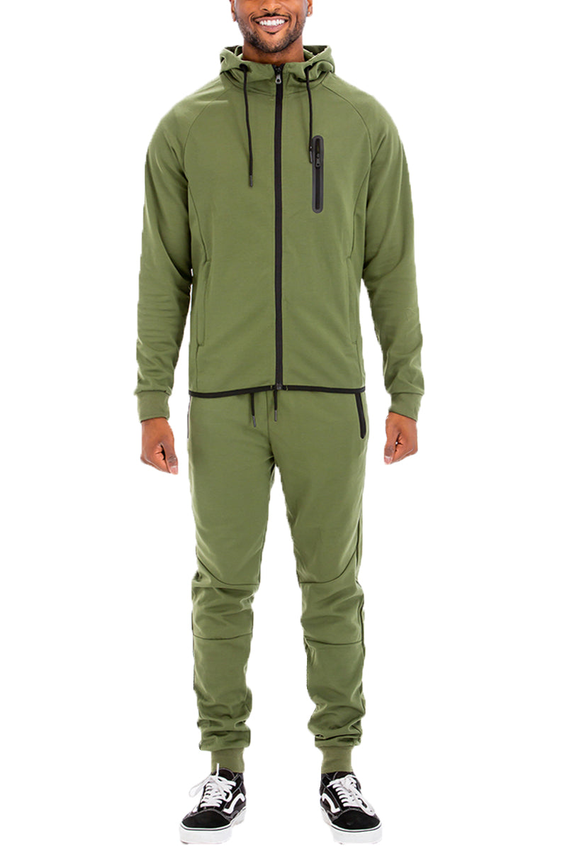 Conjunto de Sudadera Sólido Dinámico