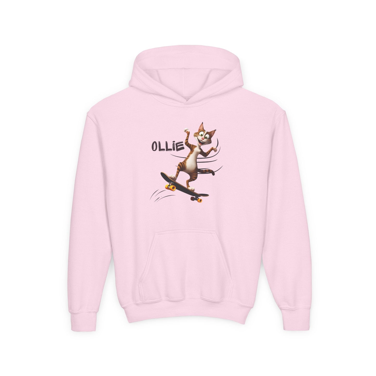 Whimsical Cat Youth Hoodie - Fun & Stylish Sweatshirt for Kids - Korvel