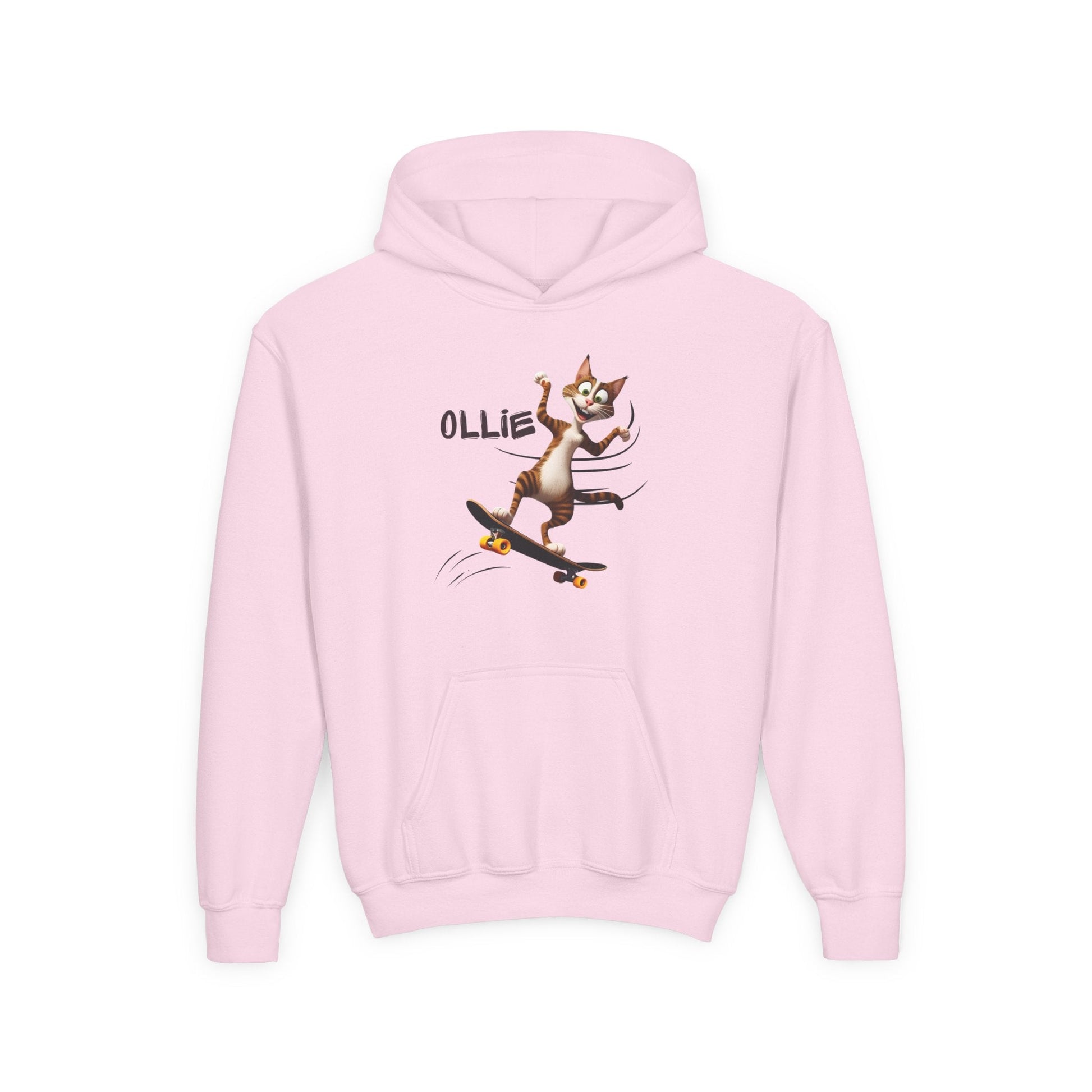 Whimsical Cat Youth Hoodie - Fun & Stylish Sweatshirt for Kids - Korvel