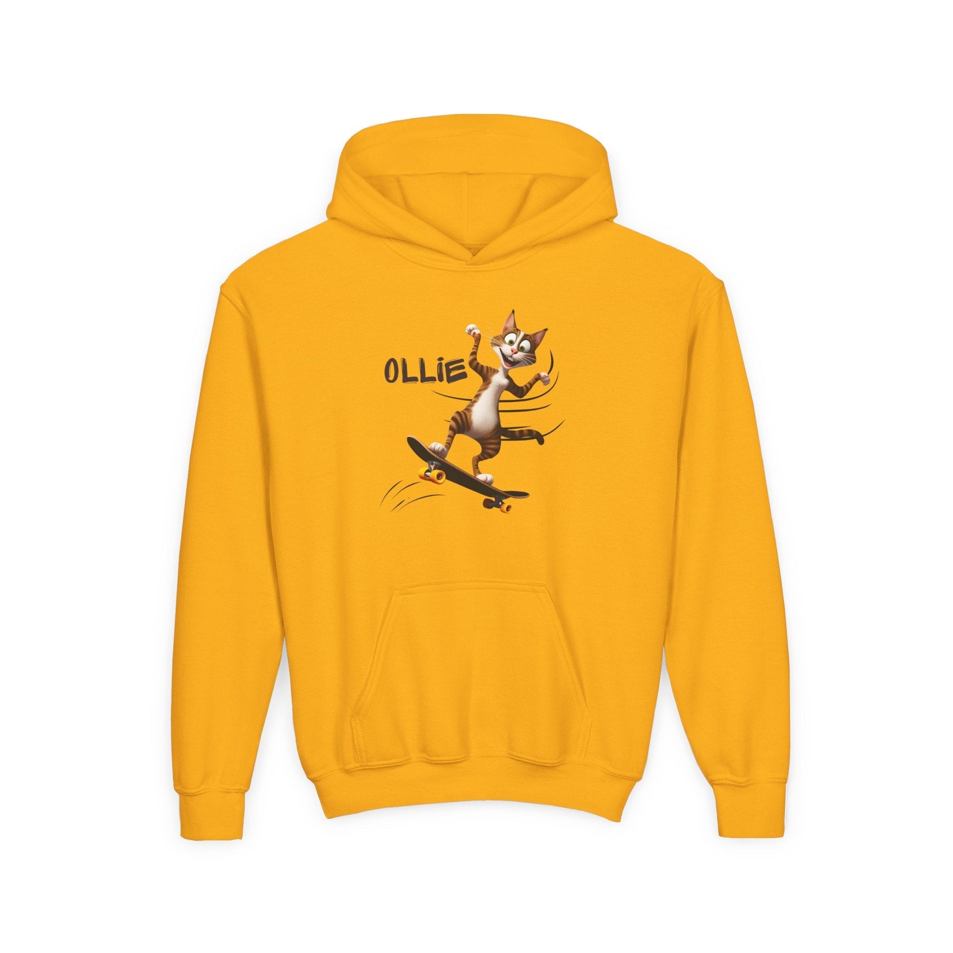 Whimsical Cat Youth Hoodie - Fun & Stylish Sweatshirt for Kids - Korvel