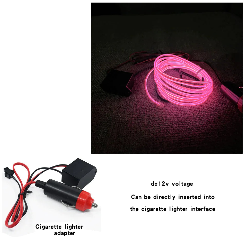 Guirlande lumineuse LED EL Neon avec contrôleur