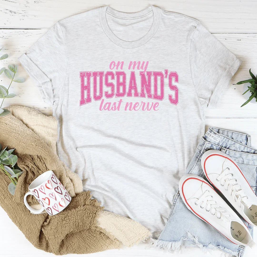 En la última camiseta de nervios de mi marido