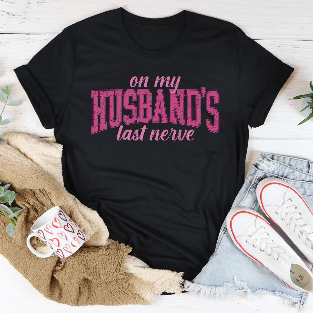 En la última camiseta de nervios de mi marido