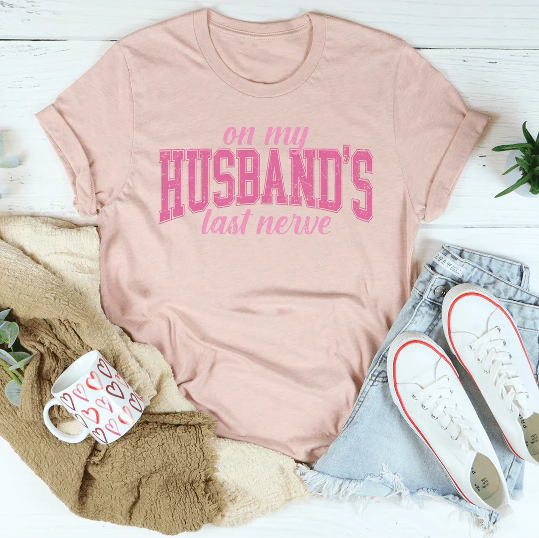 En la última camiseta de nervios de mi marido