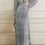 Women's Long Lantern Sleeve Dress